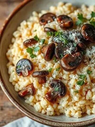 Como Fazer Risoto de Cogumelos com Vinho Branco