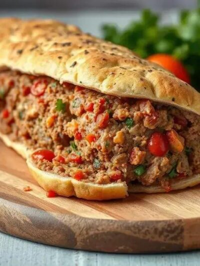 Como Fazer Rocambole de Carne Moída Recheado com Queijo e Presunto