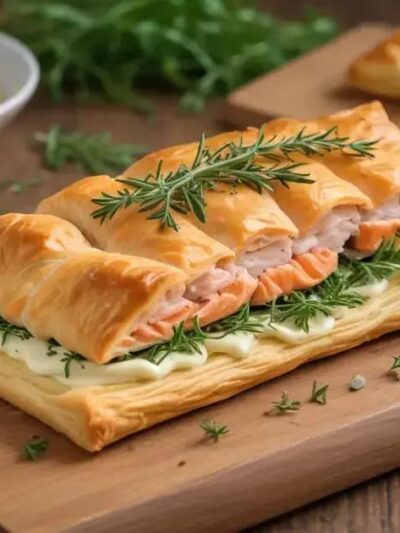 Folhado de Salmão com Recheio Cremoso: A Receita Sofisticada que Você Precisa Experimentar