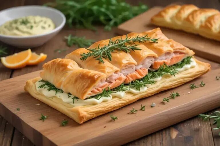 Folhado de Salmão com Recheio Cremoso: A Receita Sofisticada que Você Precisa Experimentar